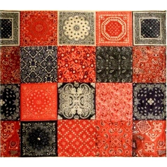 NWT Boho Johnny Was Cozy Circle Reversible Fleece Blanket 75x68 w/ Matching Bag - Picture 2 of 6